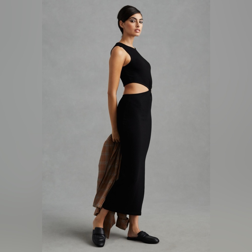Sundry Cut Out Black Dress